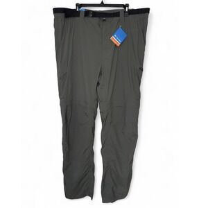 NWT Columbia Silver Ridge Convertible Pants Mens 44x36 Grill Gray Belted Hiking